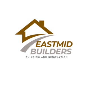 green and blue building icon construction logo